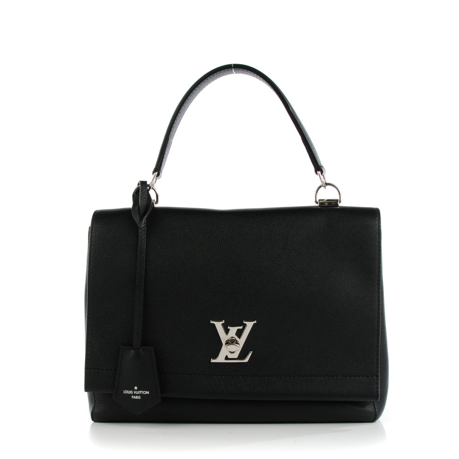 Louis Vuitton Calfskin Lockme II Top Handle Black 1 of 7