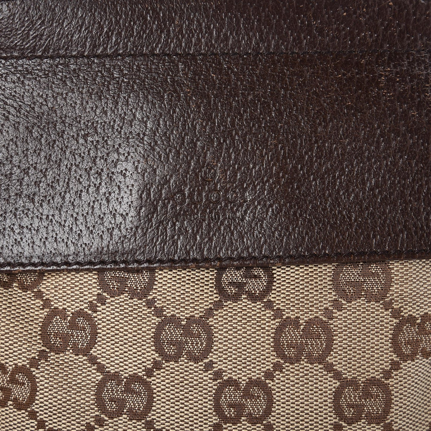 GG Monogram Double Pocket Belt Bag Dark Brown