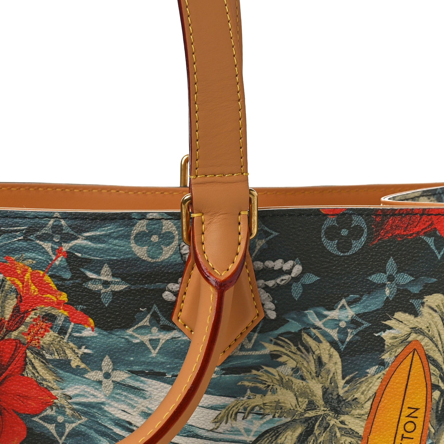 Monogram Surfin' Sac Plat 24H Navy Blue