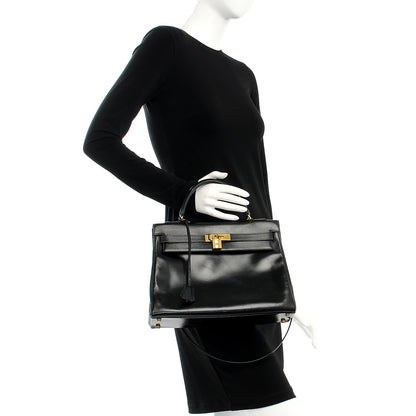 Hermes Box Kelly Retourne 32 Black 3 of 32