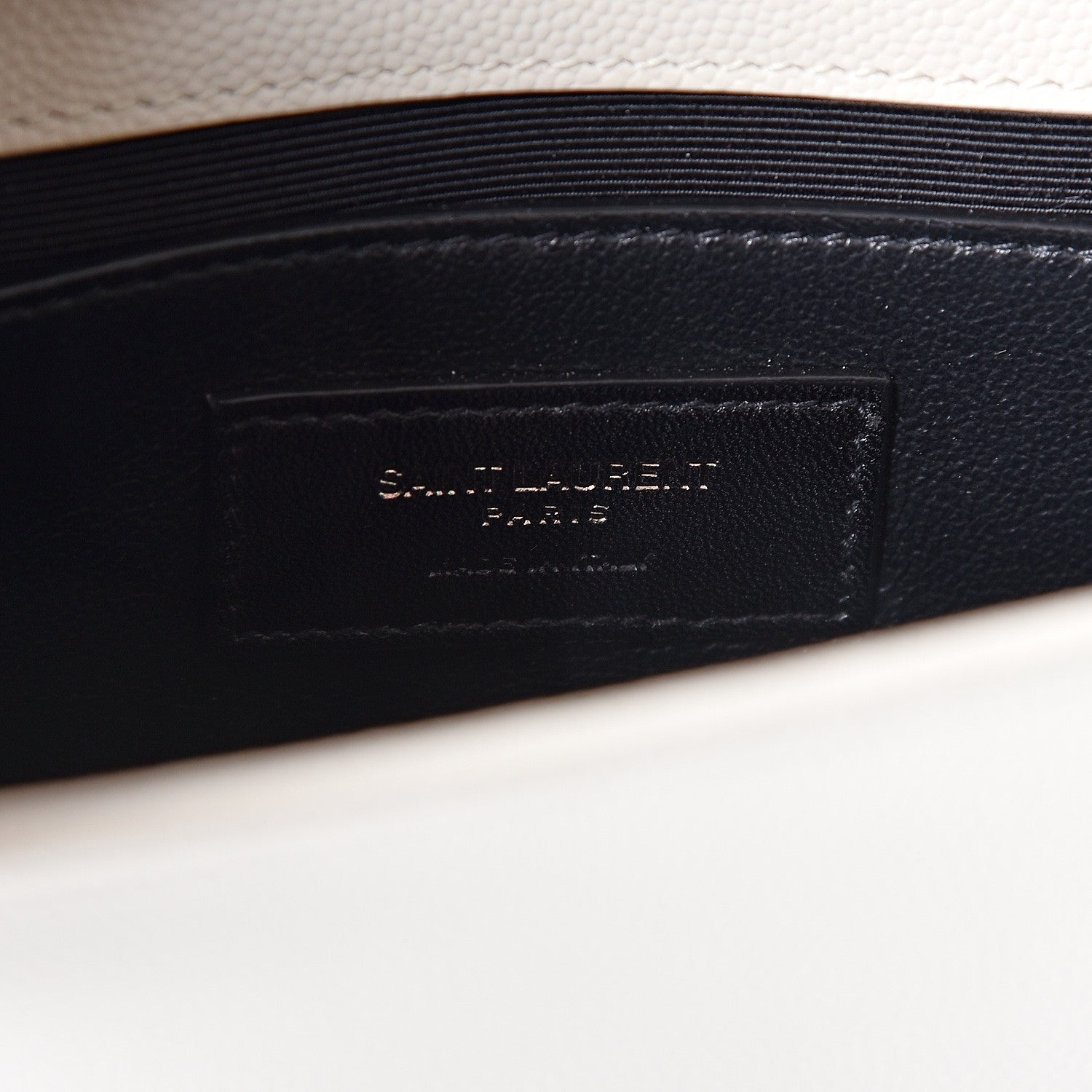 Saint Laurent Grain De Poudre Small Monogram Kate Satchel Porcellana Black 6 of 9