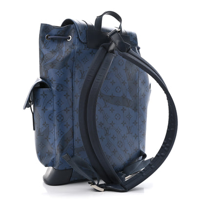 Louis Vuitton Monogram Aquagarden Christopher MM Backpack Abyss Blue 3 of 14