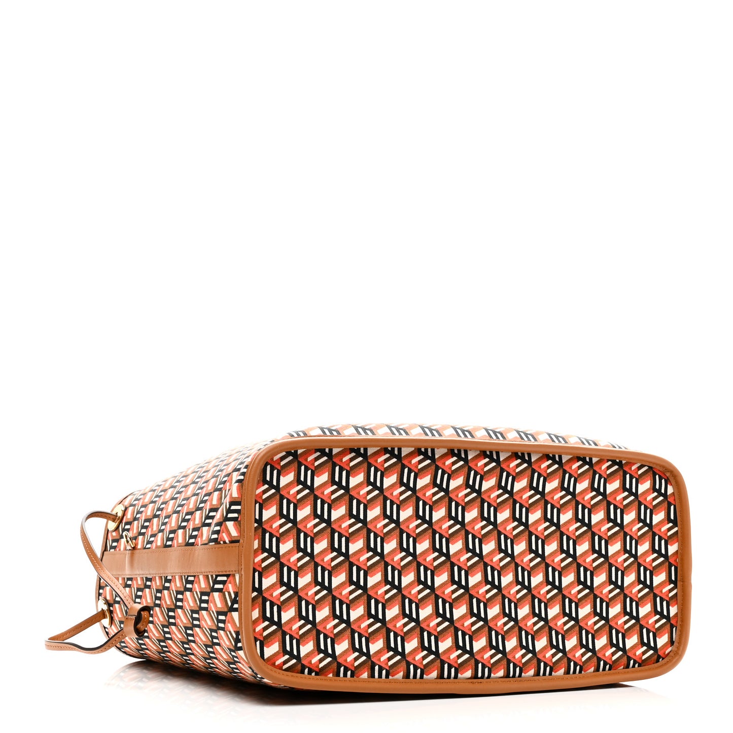 Visetos Medium Reversible Shopper Tote Cognac