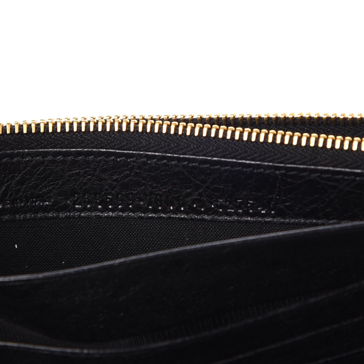 Balenciaga Agneau Giant 12 Gold Hardware Money Wallet Black 8 of 8
