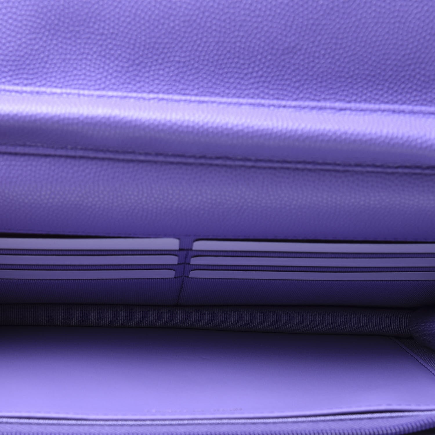 Chanel Caviar Quilted Wallet On Chain WOC Purple 4 of 9