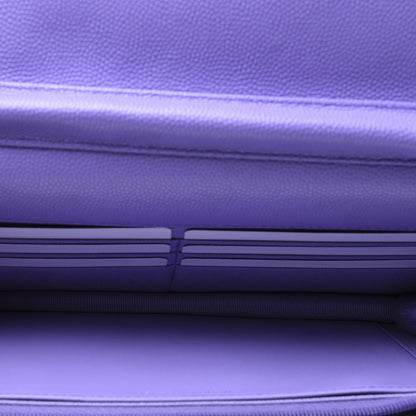 Chanel Caviar Quilted Wallet On Chain WOC Purple 4 of 9
