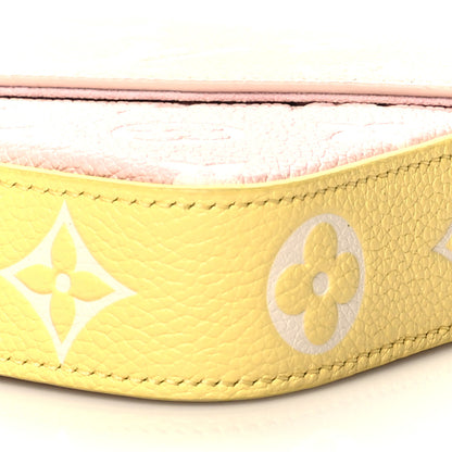 Louis Vuitton Empreinte Spring in the City Felicie Pochette Chain Wallet Pink Beige Yellow 11 of 11