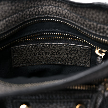 Balenciaga Grained Calfskin Classic Gold Hardware Mini City Ombre Grey Gradient 5 of 9