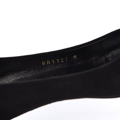 Louis Vuitton Suede Uniformes Pump 36 Black 6 of 8