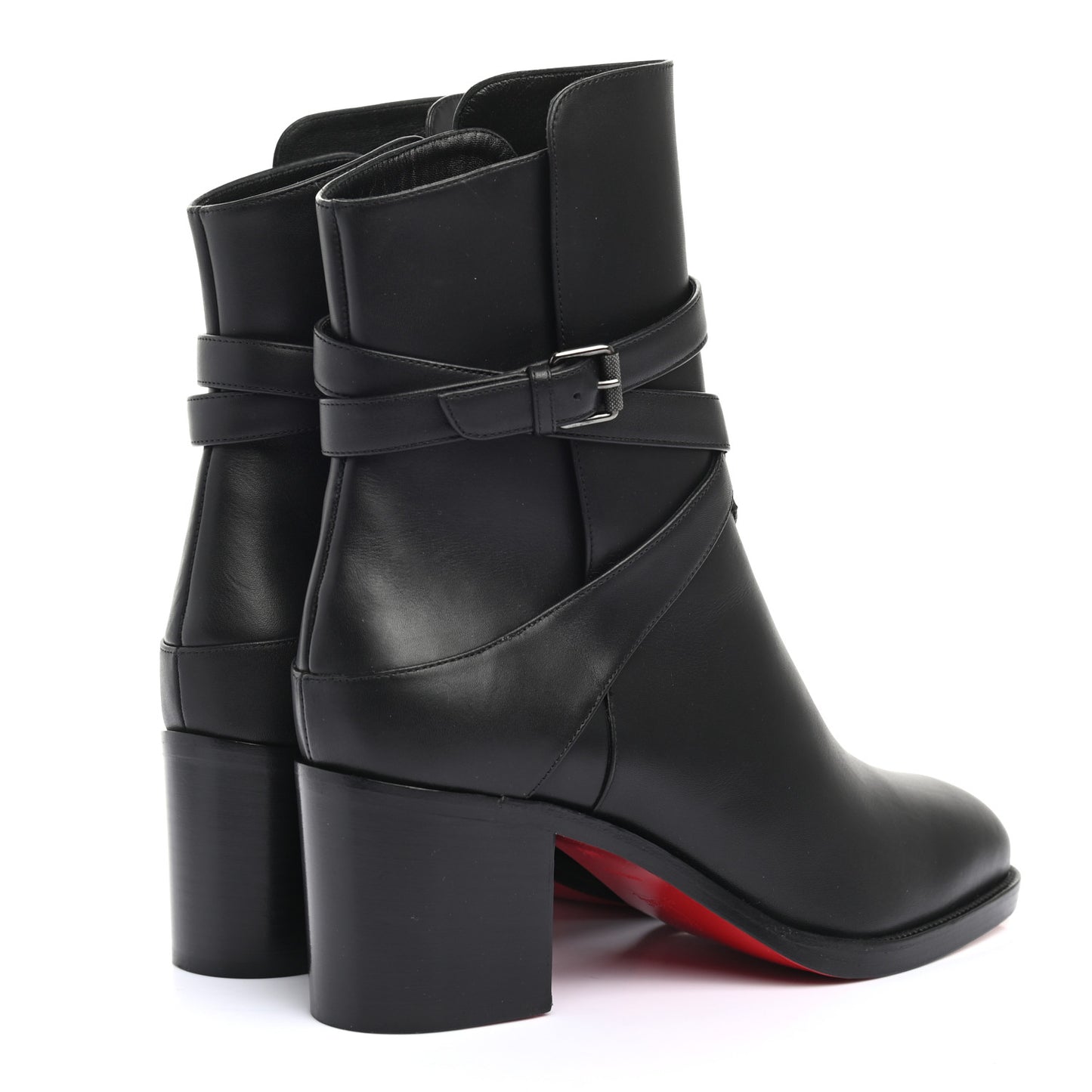 Calfskin Karistrap 70 Ankle Boots 39.5 Black
