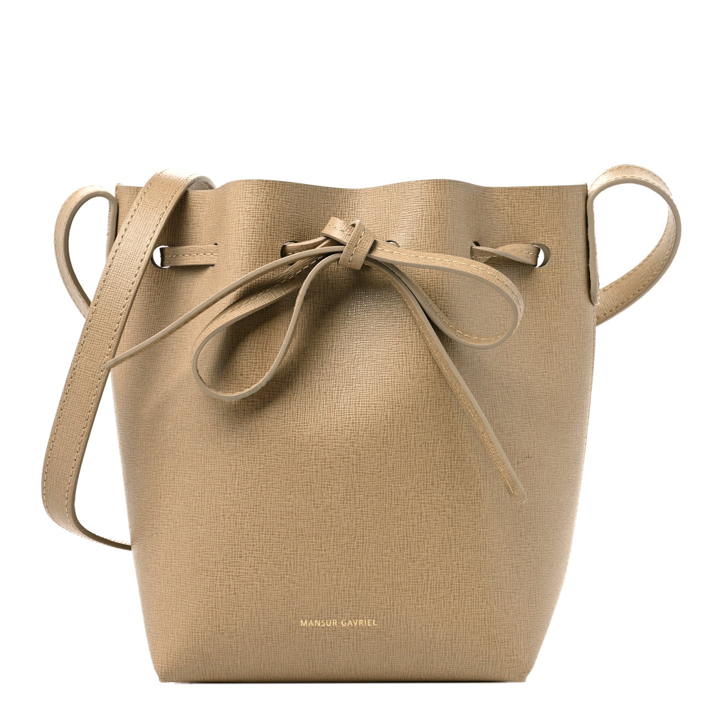 Saffiano Mini Bucket Bag Elefante