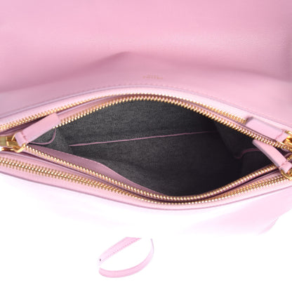 Celine Lambskin Large Trio Crossbody Bag Pink 6 of 9