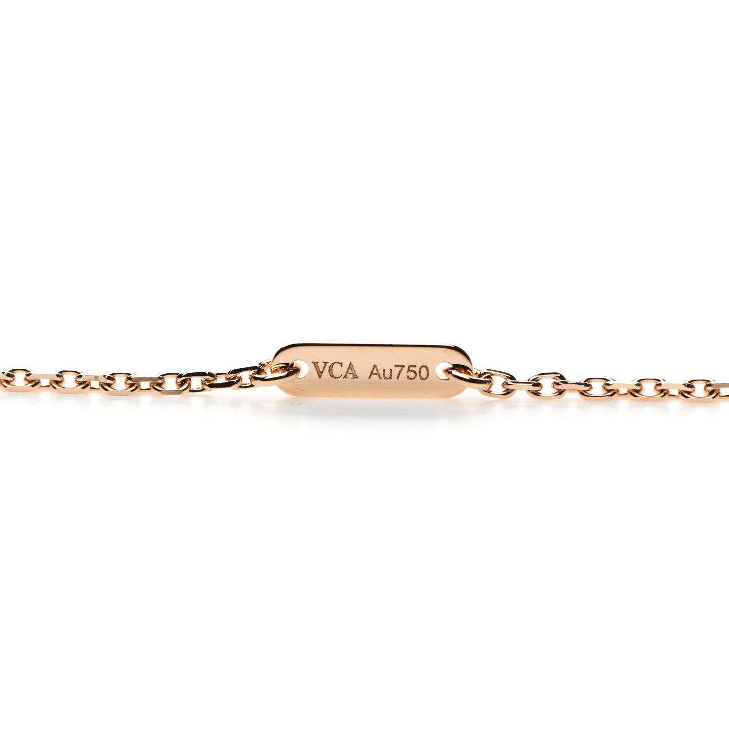 18K Rose Gold Sweet Alhambra Pendant Necklace