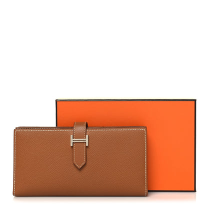 Hermes Epsom Bearn Gusset Wallet Gold 12 of 12