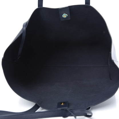 Saint Laurent Calfskin Large Shopping Tote Navy 5 of 10