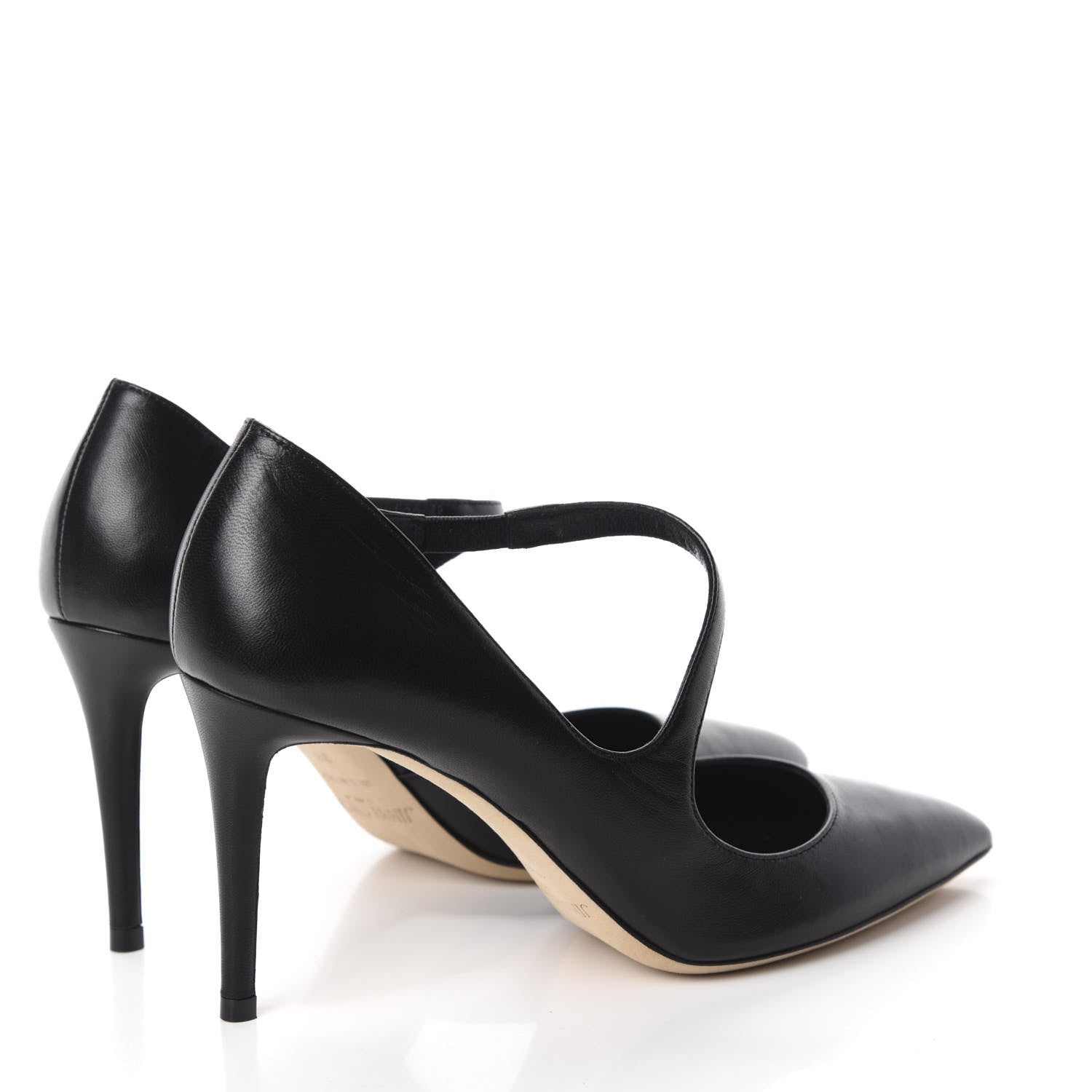 Jimmy Choo Nappa Davos 85 Pumps 38 Black 4 of 9