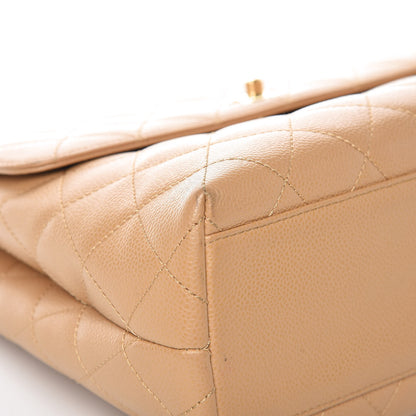 Chanel Caviar Quilted Jumbo Kelly Flap Beige 5 of 11