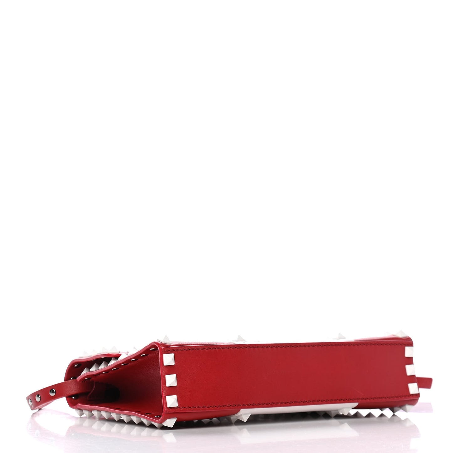 Vitello Colorblock Medium Free Rockstud Flip Lock Crossbody Bag Rosso Valentino Optic White