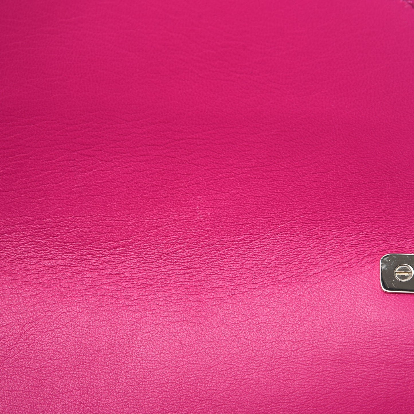 Suede Panther Shoulder Bag Bright Fuxia