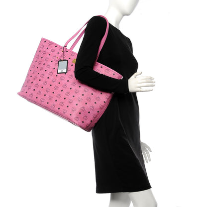 MCM Visetos Large Anya Shopper Tote Pink 2 of 7