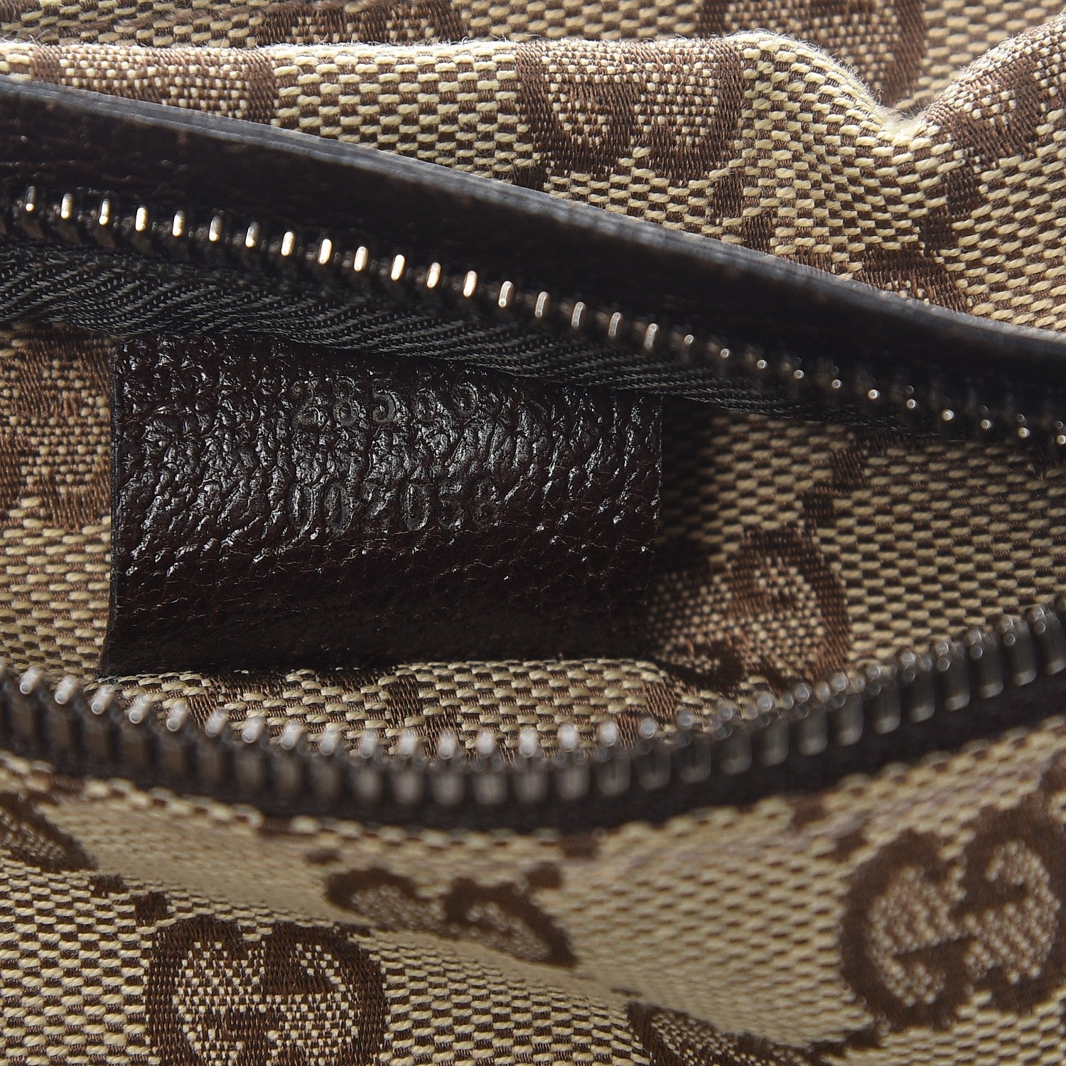 Gucci GG Monogram Double Pocket Belt Bag Dark Brown 8 of 8