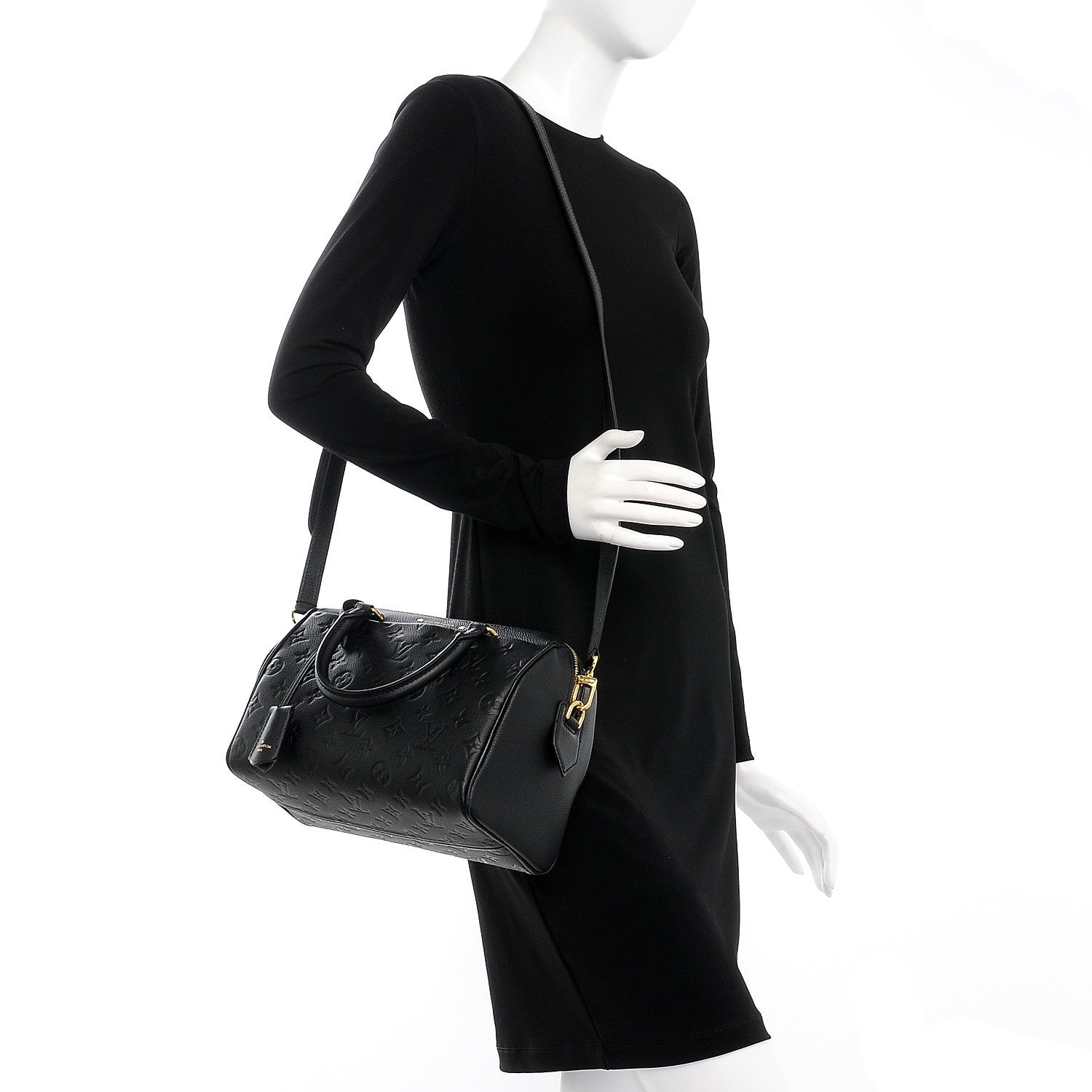 Louis Vuitton Empreinte Speedy Bandouliere 25 NM Black 2 of 8