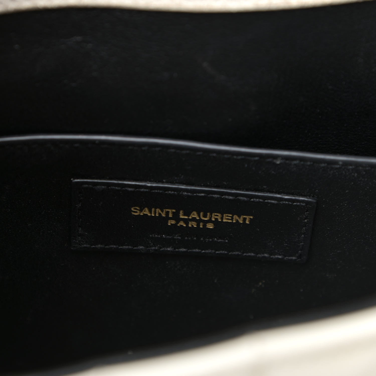 Saint Laurent Patent Matelasse Monogram Large Vicky Chain Bag White 8 of 26