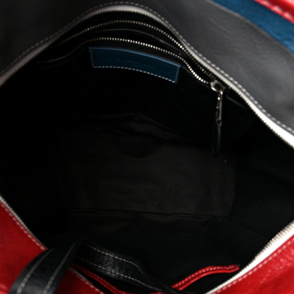 Balenciaga Agneau Arena Multicolore S Bazar Shopper Tote Grey White Black Red Blue 5 of 11
