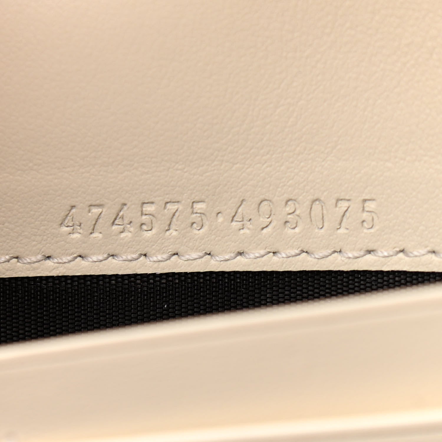 Gucci Calfskin Matelasse GG Marmont Chain Wallet Mystic White 7 of 10