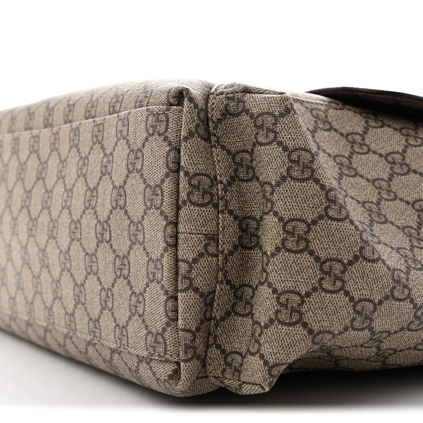GG Plus Monogram Messenger Diaper Bag Dark Brown
