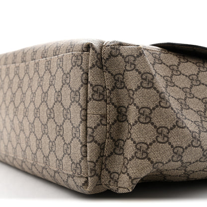 Gucci GG Plus Monogram Messenger Diaper Bag Dark Brown 10 of 13