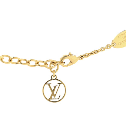 Louis Vuitton Metal Crystal LV Iconic Necklace Gold 4 of 6