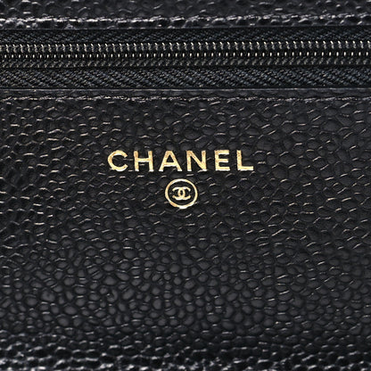 Chanel Caviar Quilted Wallet on Chain WOC Black 6 of 10