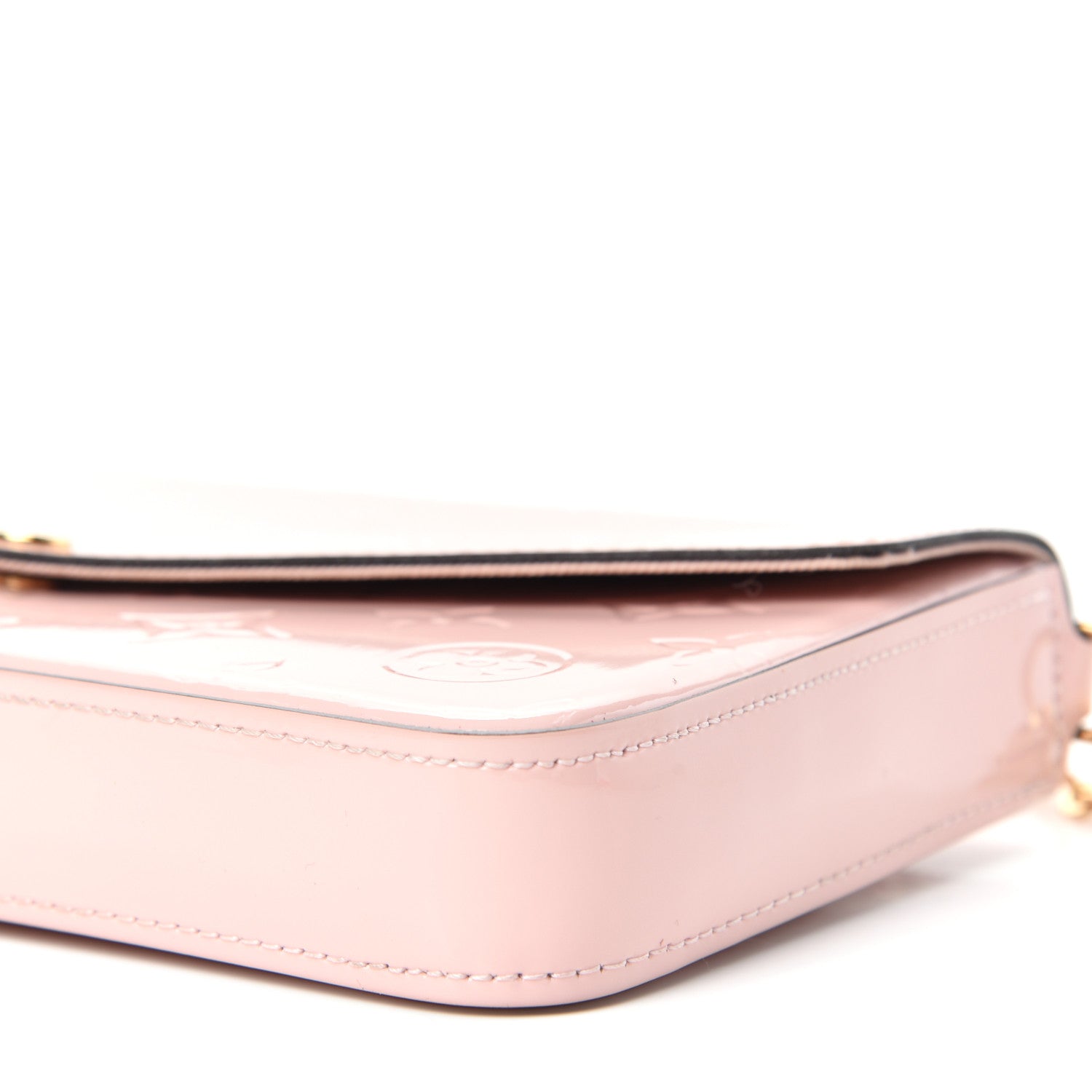 Louis Vuitton Vernis Felicie Chain Wallet Rose Ballerine 8 of 9