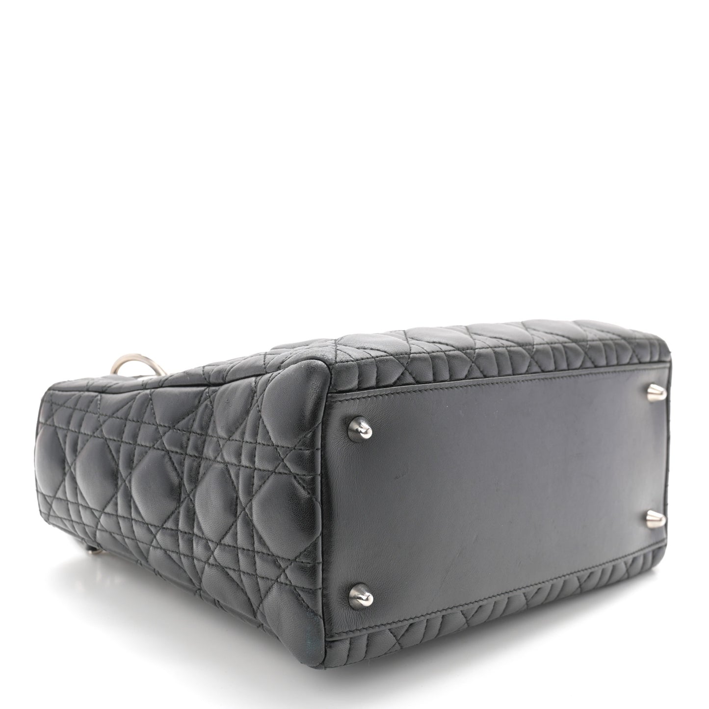 Lambskin Cannage Medium Lady Dior Black