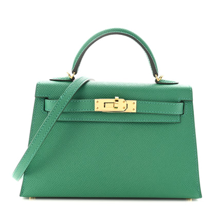 Hermes Epsom Mini Kelly Sellier 20 Vert Vertigo 1 of 10
