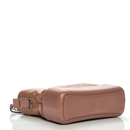 Chanel Aged Calfskin Quilted Medium Gabrielle Hobo Pink 4 of 12