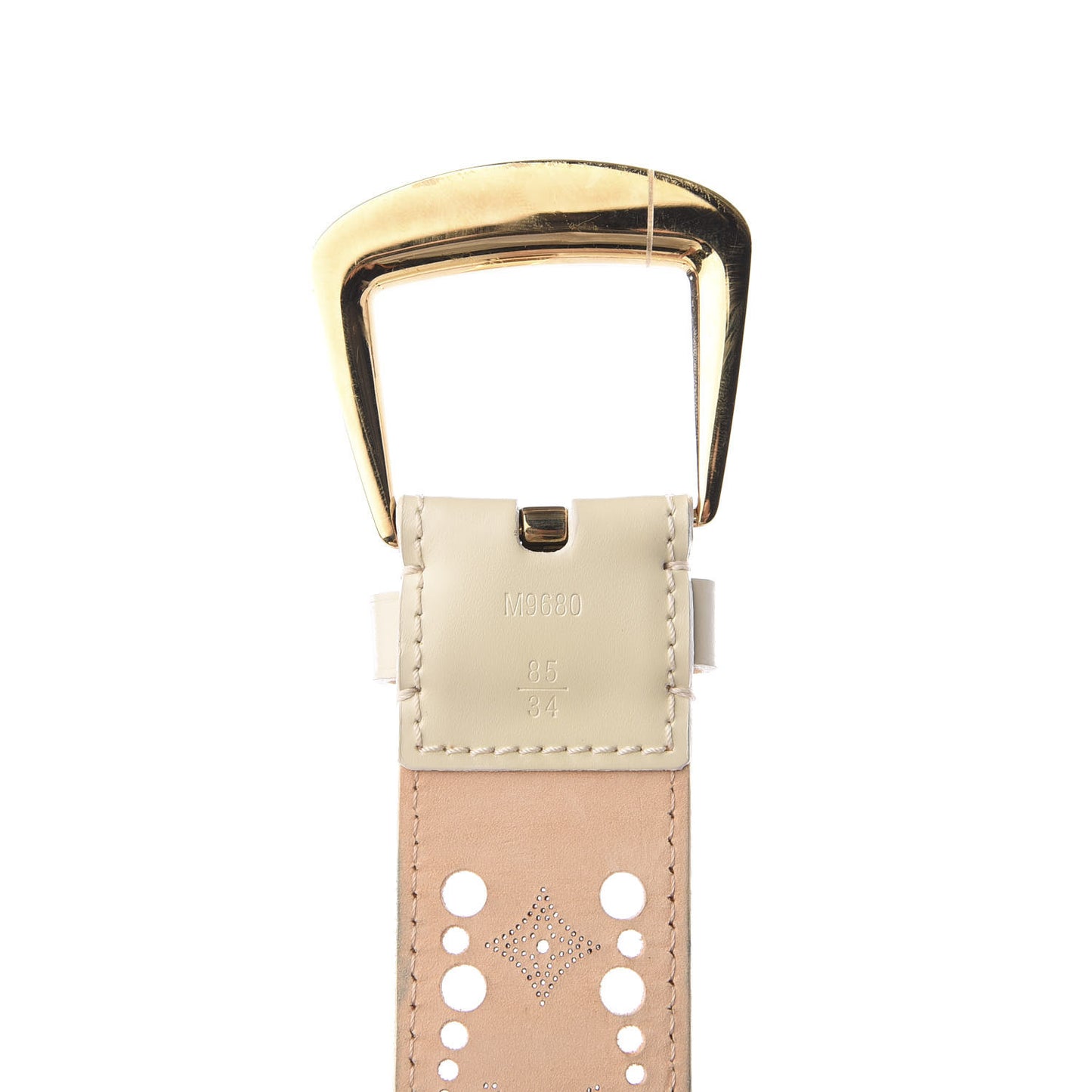 Nomade Perforation Belt 85 34 White