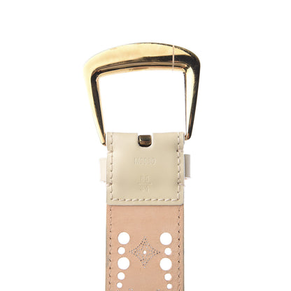 Louis Vuitton Nomade Perforation Belt 85 34 White 6 of 7