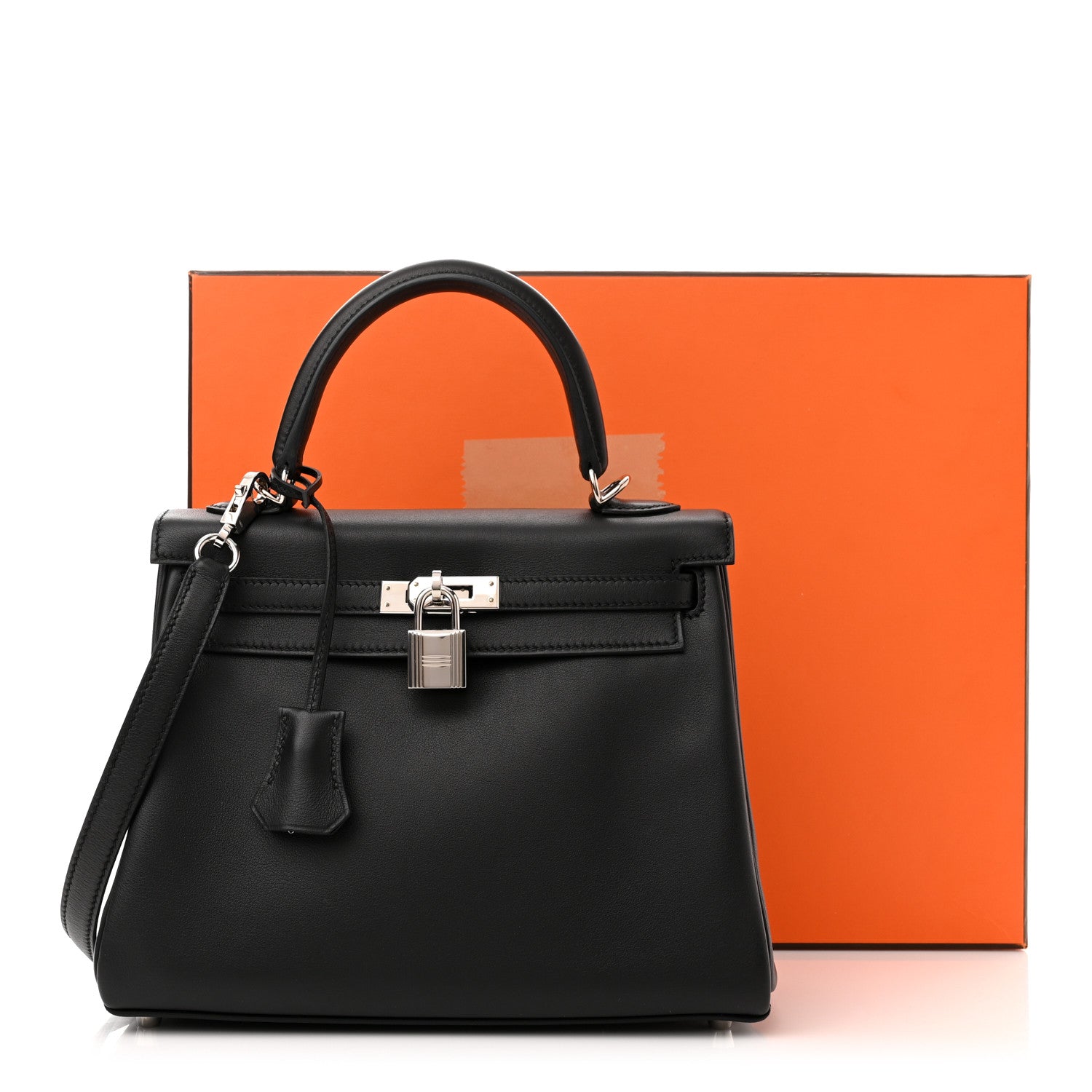Hermes Swift Kelly Retourne 25 Black 11 of 11