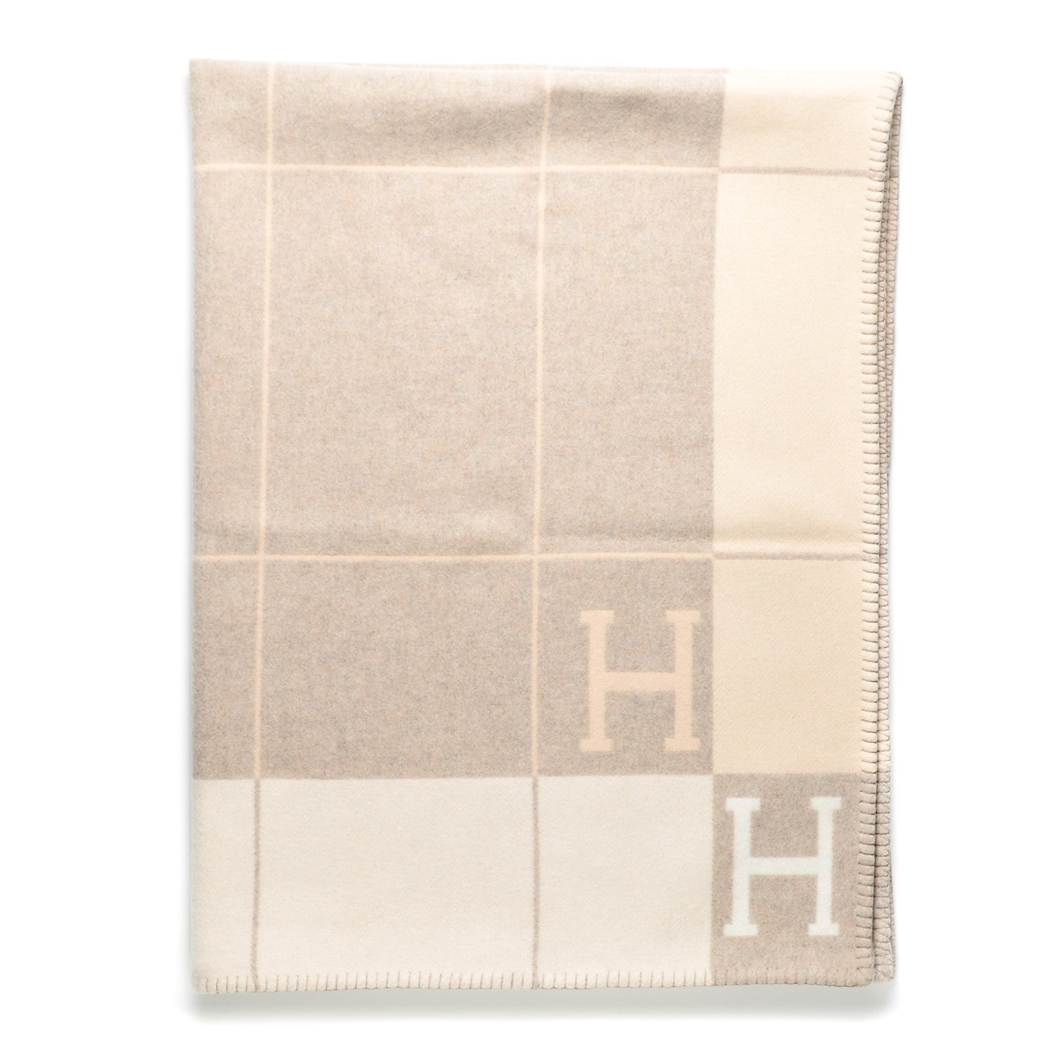 Hermes Wool Cashmere Avalon III Blanket Coco Camomille 1 of 3