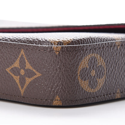 Louis Vuitton Monogram Pochette Felicie Chain Wallet Fuchsia 10 of 11