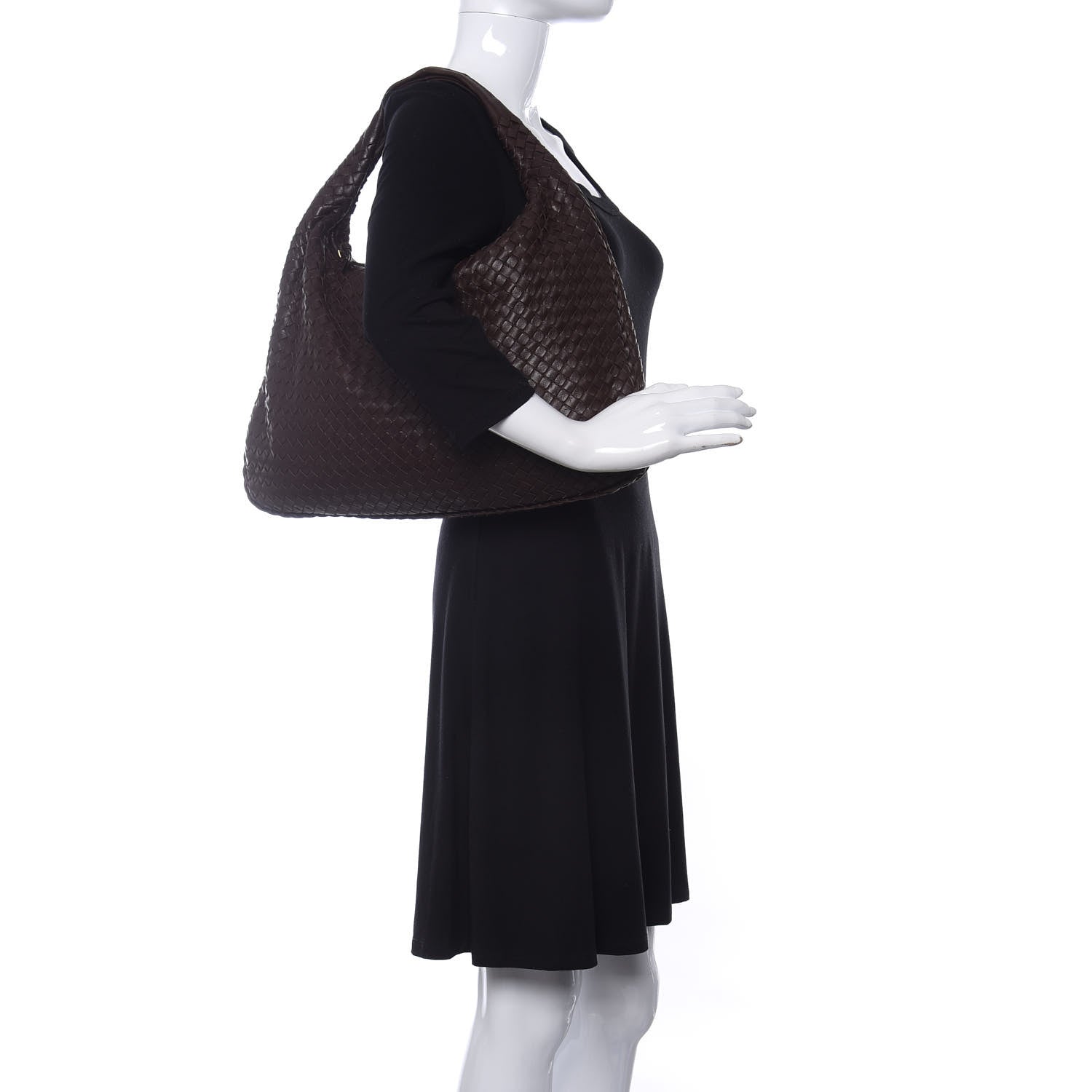 Bottega Veneta Nappa Intrecciato Large Veneta Hobo Ebano 2 of 10