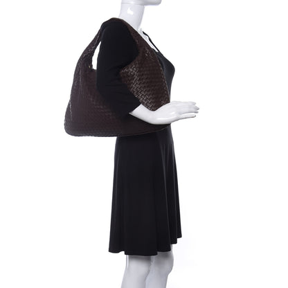 Bottega Veneta Nappa Intrecciato Large Veneta Hobo Ebano 2 of 10