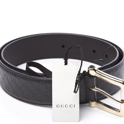 Gucci Soft Microguccissima Margaux Calfskin Belt 85 34 Testa di Moro 5 of 6