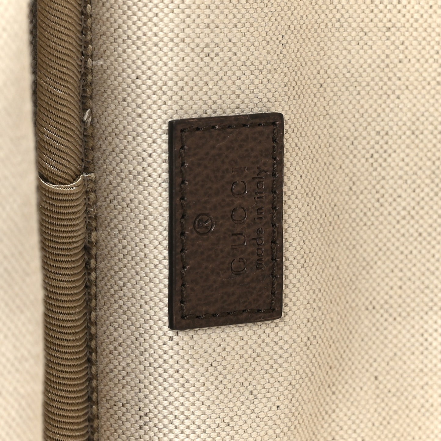 Monogram Jumbo GG Textured Dollar Calfskin Web Small Savoy Cabin Trolley Camel Ebony New Acero