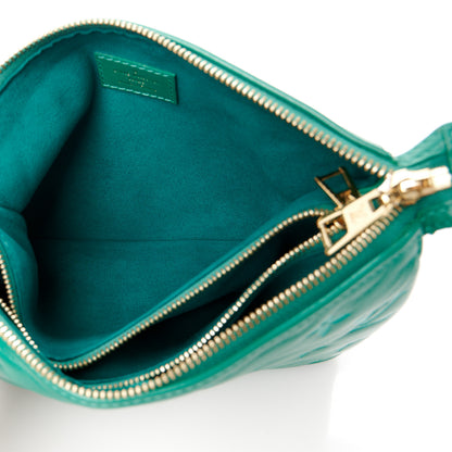 Louis Vuitton Lambskin Embossed Monogram Coussin BB Emeraude 6 of 11