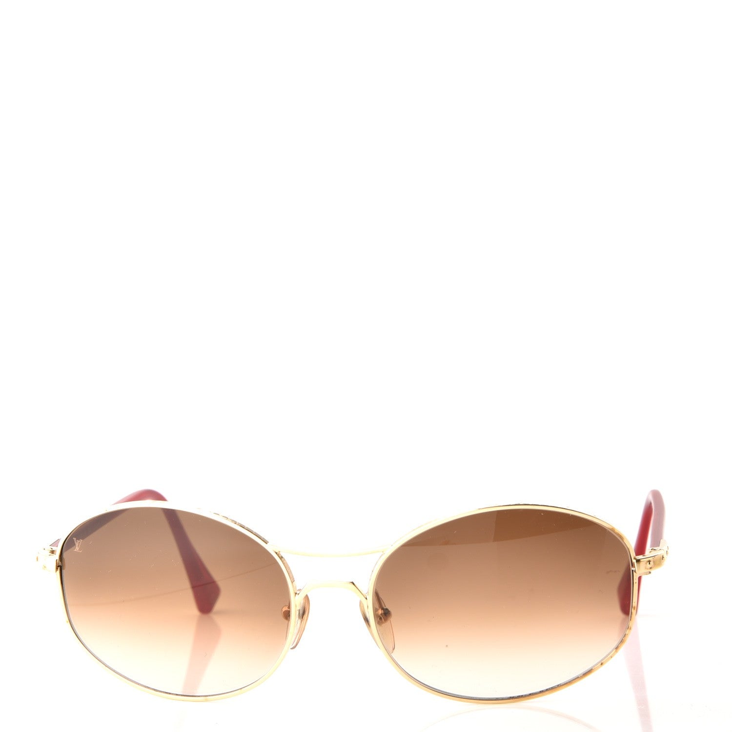 Louis Vuitton Conspiration Aviator Sunglasses Z0081U Gold 2 of 7