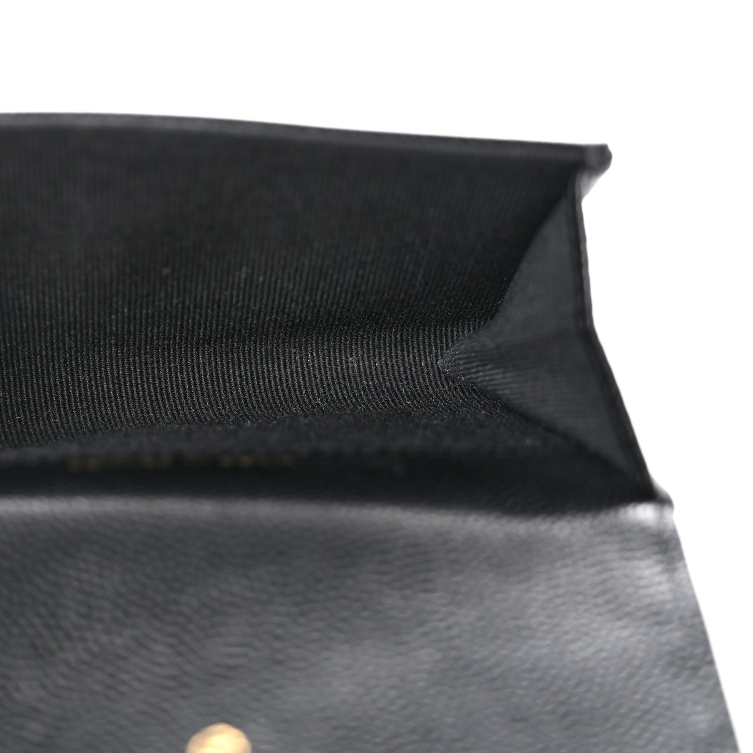 Chanel Caviar Quilted Chain CC Quilted Compact Flap Card Holder Black 5 of 10