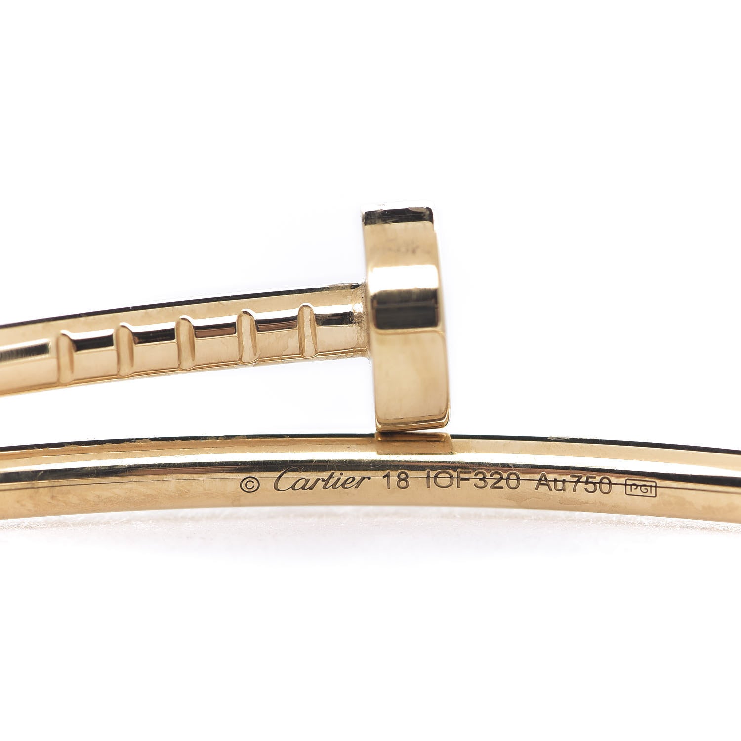 Cartier 18K Yellow Gold Small Juste Un Clou Bracelet 18 3 of 4